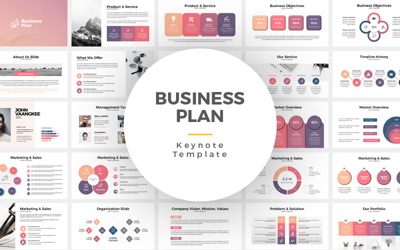 Modern Business Plan Presentation - Keynote template Keynote Template