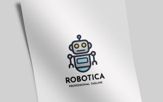Robot Machine Logo Template