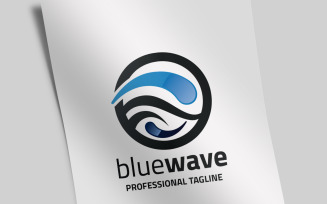 Blue Wave Logo Template