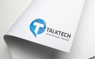 Talk Tech Letter T Logo Template