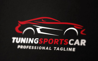 Tuning Sports Car Logo Template