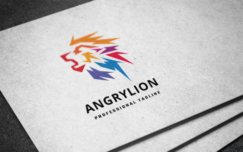 Angry Lion Logo Template