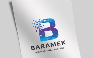 Beta Data Letter B Logo Template