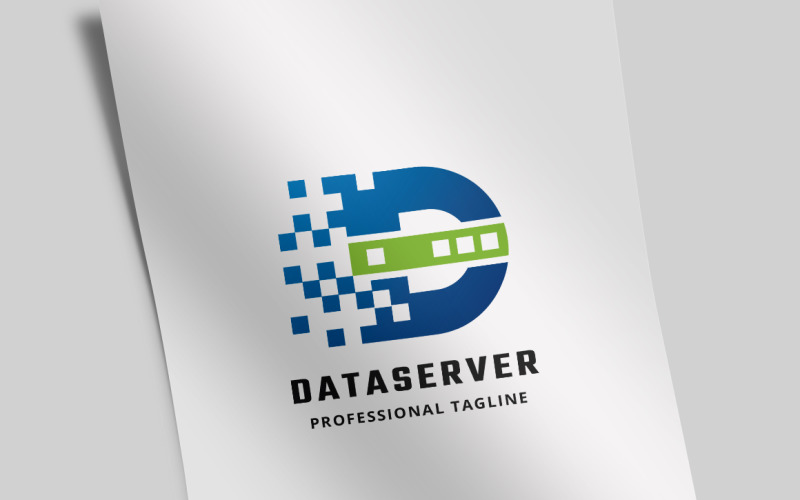 Data Server Letter D Logo Template