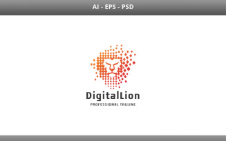 Digital Lion Logo Template Pro