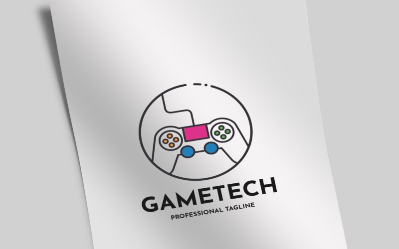 Game Tech Logo Template