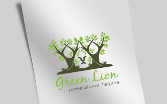 Green Lion Logo Template