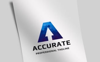 Letter A Accurate Logo Template