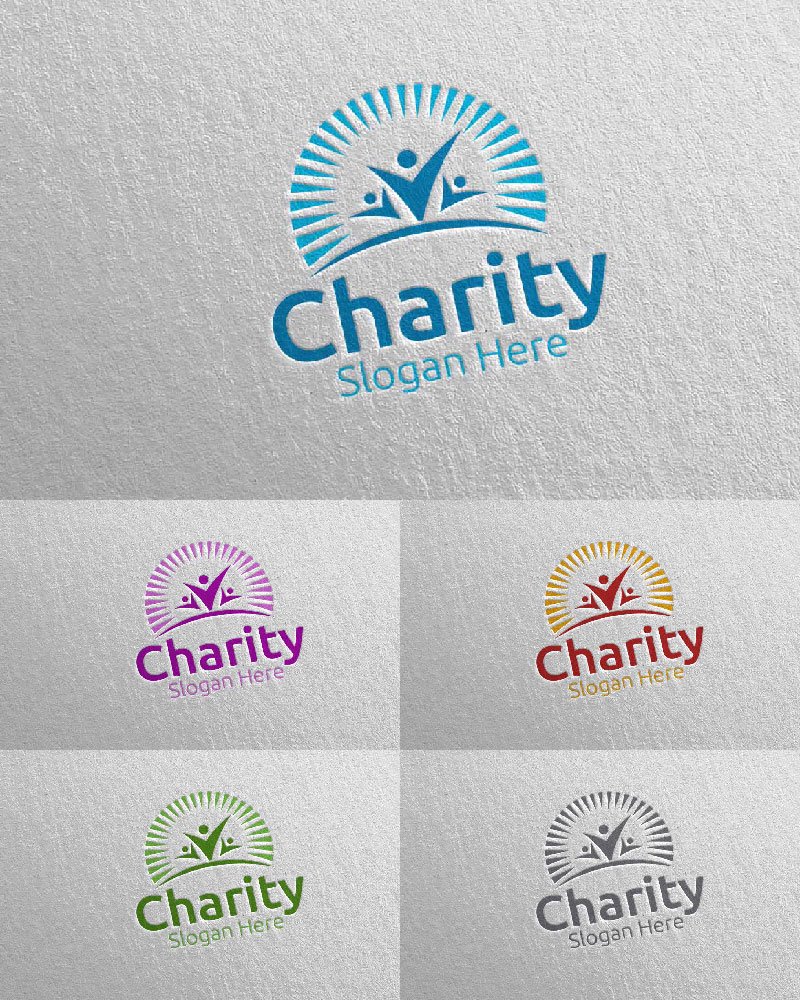 Kit Graphique #114832 Charity Logo Divers Modles Web - Logo template Preview