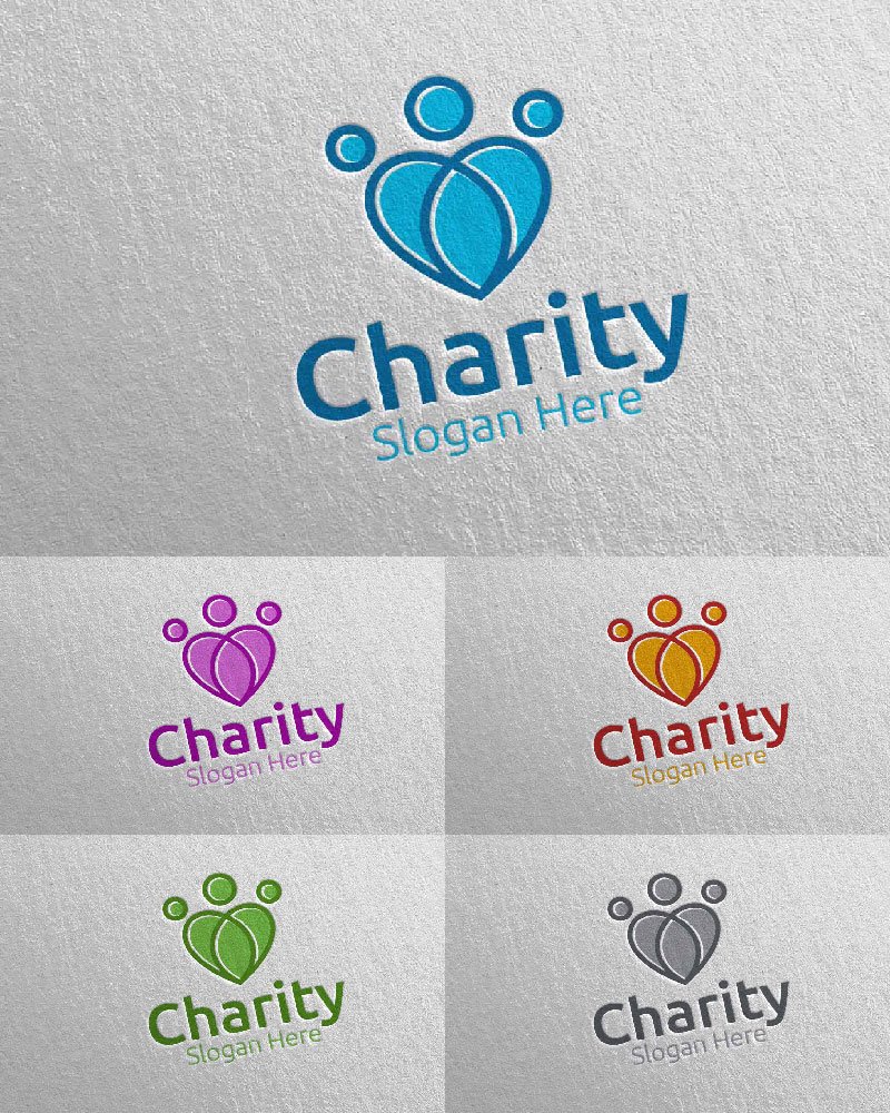 Kit Graphique #114870 Charity Logo Divers Modles Web - Logo template Preview