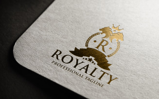 Royalty Crest Letter R Logo Template