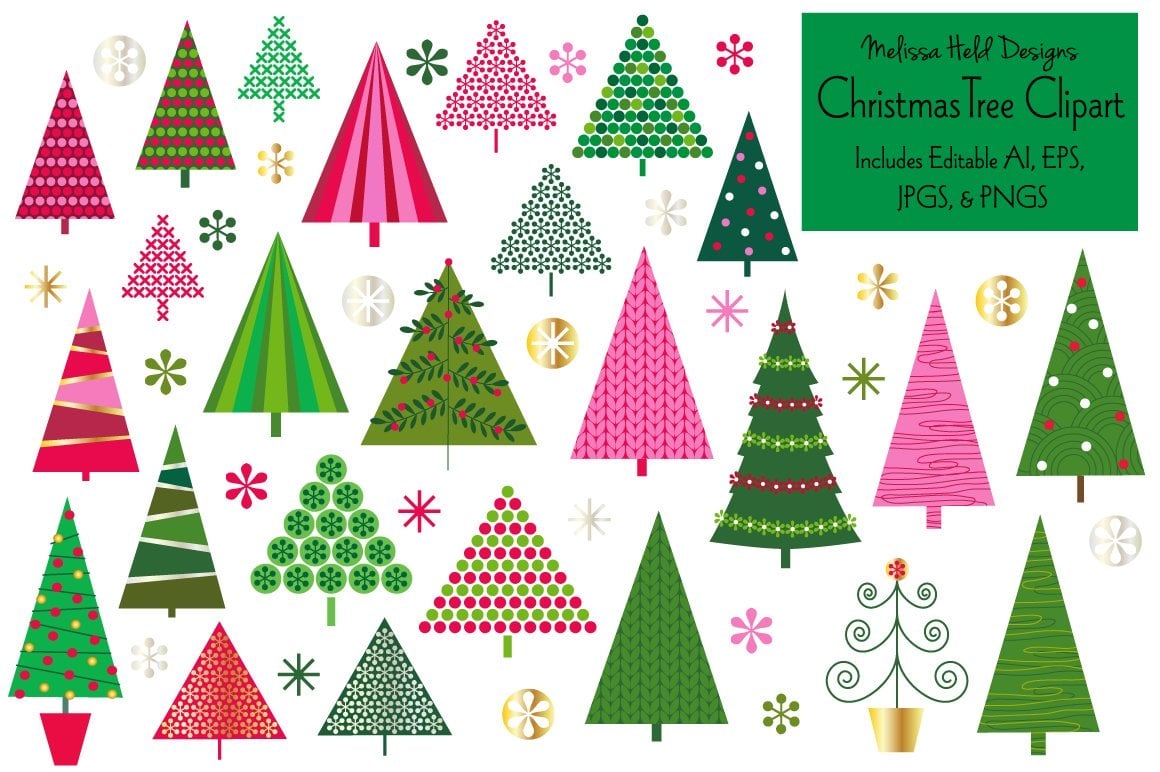 Kit Graphique #115049 Christmas Trees Divers Modles Web - Logo template Preview