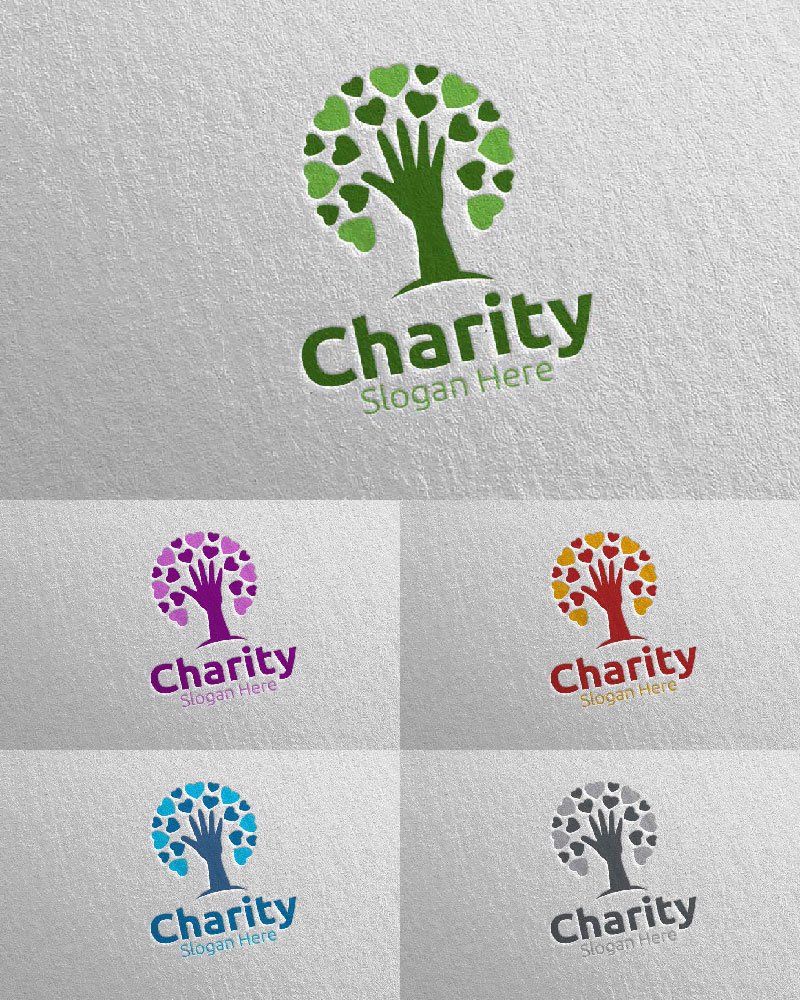 Kit Graphique #115078 Charity Logo Divers Modles Web - Logo template Preview
