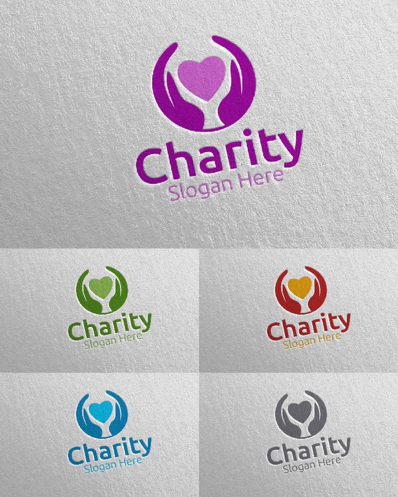 Kit Graphique #115089 Charity Logo Divers Modles Web - Logo template Preview