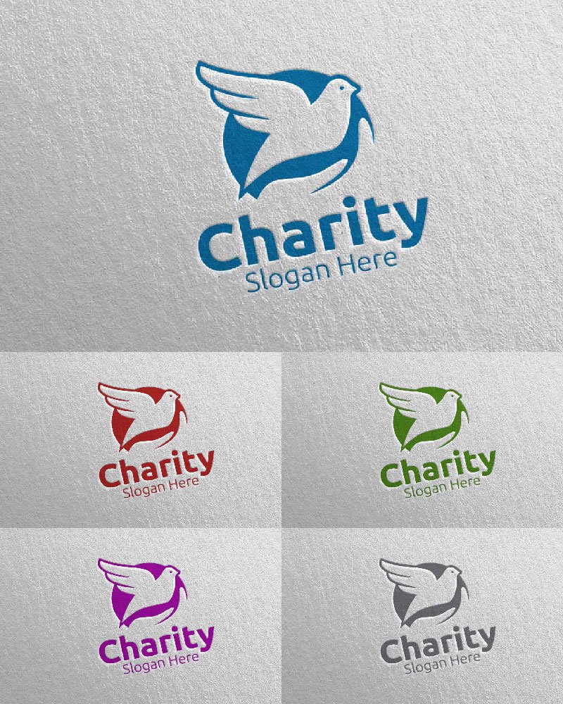 Kit Graphique #115090 Charity Logo Divers Modles Web - Logo template Preview