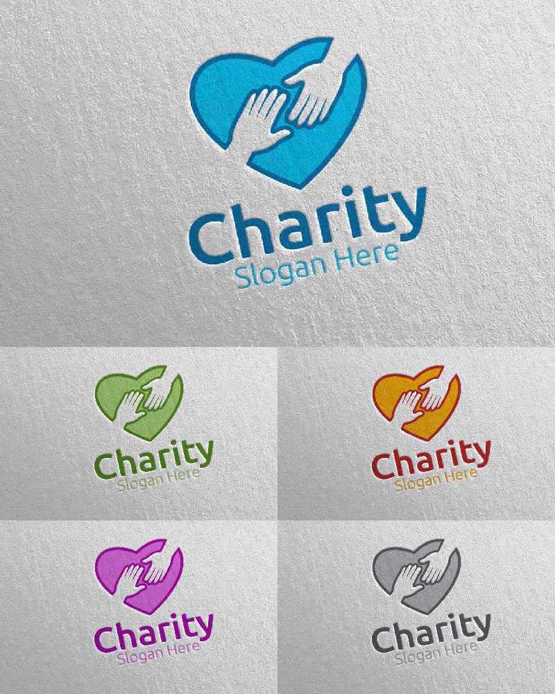 Kit Graphique #115095 Charity Logo Divers Modles Web - Logo template Preview