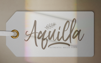 Aquilla - Brush Cursive Font