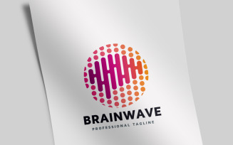 Brain Wave Logo Template