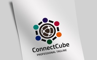Connect Cube Logo Template