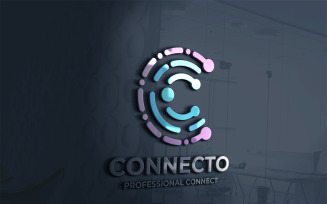 Letter C - Connect Logo Template