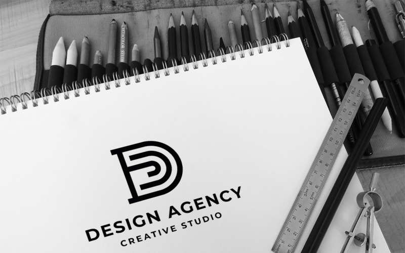 Letter D Design Agency Logo Template