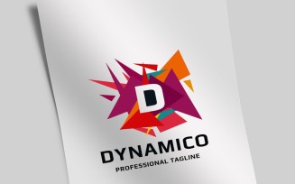 Letter D Dynamico Logo Template