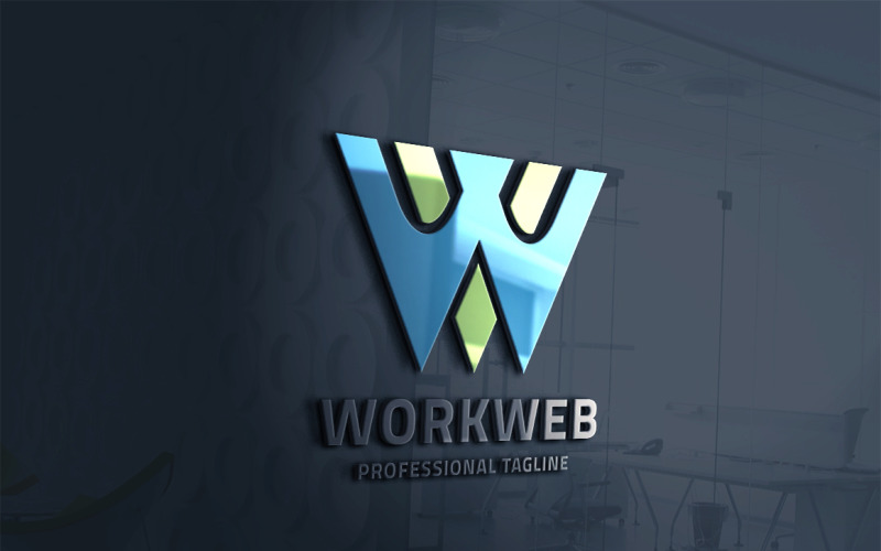 Work Web (Letter W) Logo Template