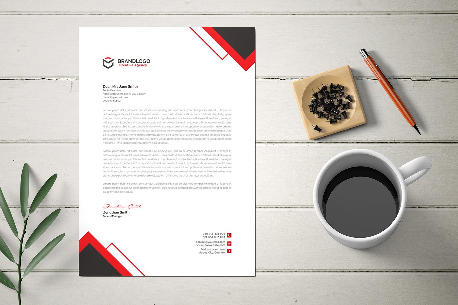 Template #115204 Business Card Webdesign Template - Logo template Preview