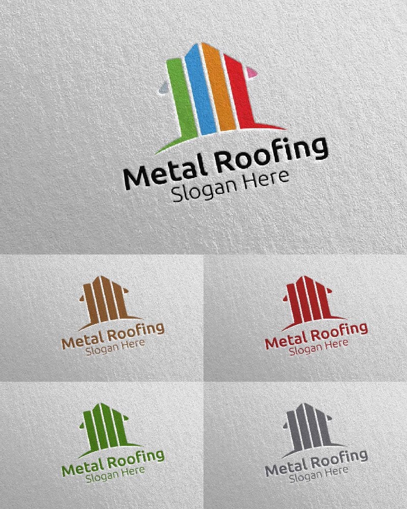 Template #115246 Roofing Logo Webdesign Template - Logo template Preview