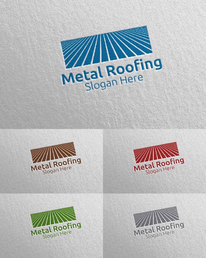 Template #115252 Roofing Logo Webdesign Template - Logo template Preview