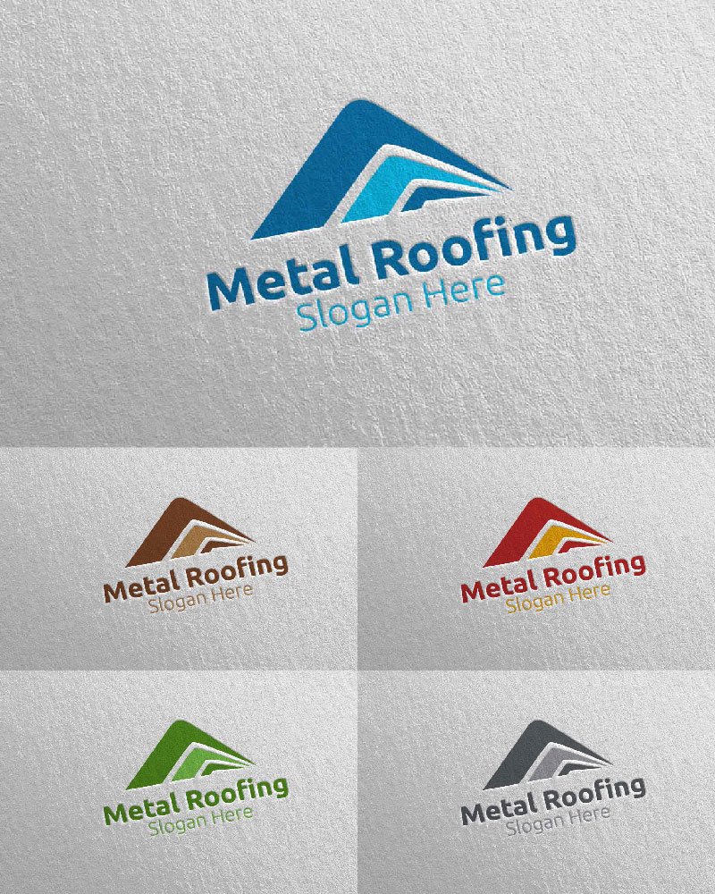 Template #115255 Roofing Logo Webdesign Template - Logo template Preview