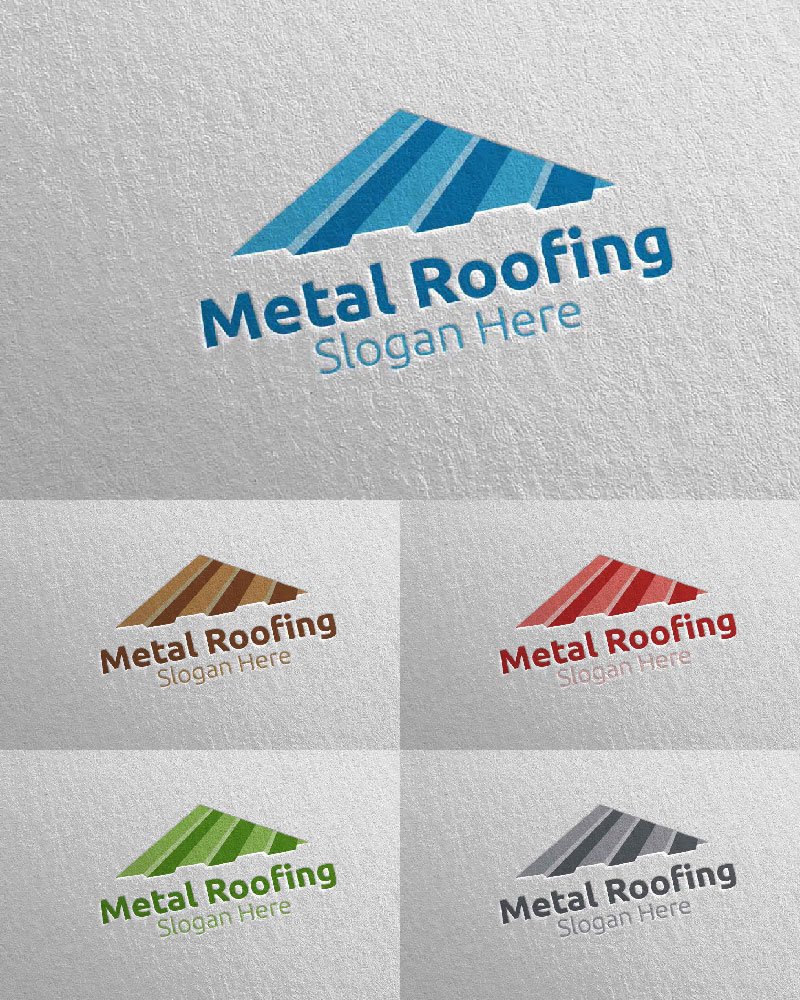 Template #115257 Roofing Logo Webdesign Template - Logo template Preview