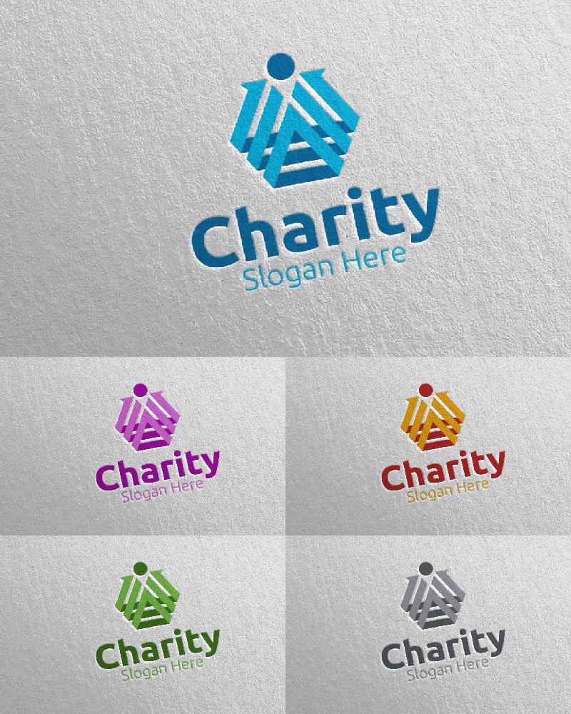 Kit Graphique #115277 Charity Logo Divers Modles Web - Logo template Preview