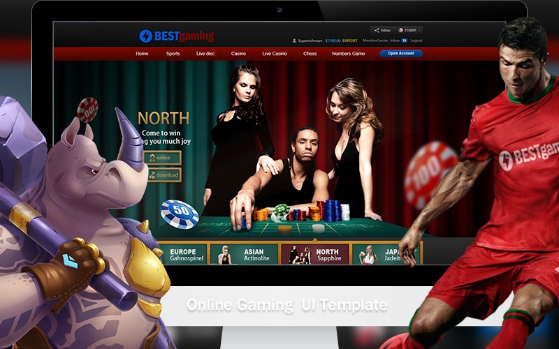 Template #115399 Gambling Casino Webdesign Template - Logo template Preview