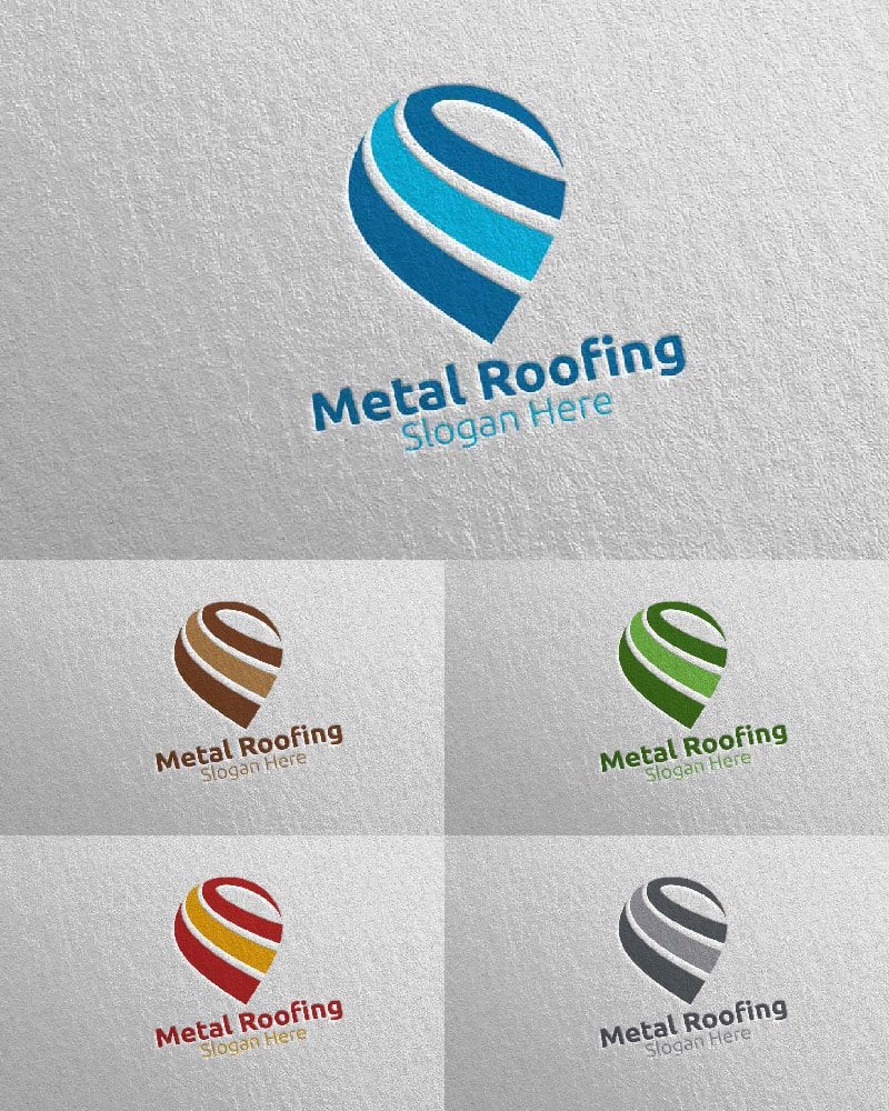 Template #115426 Roofing Logo Webdesign Template - Logo template Preview