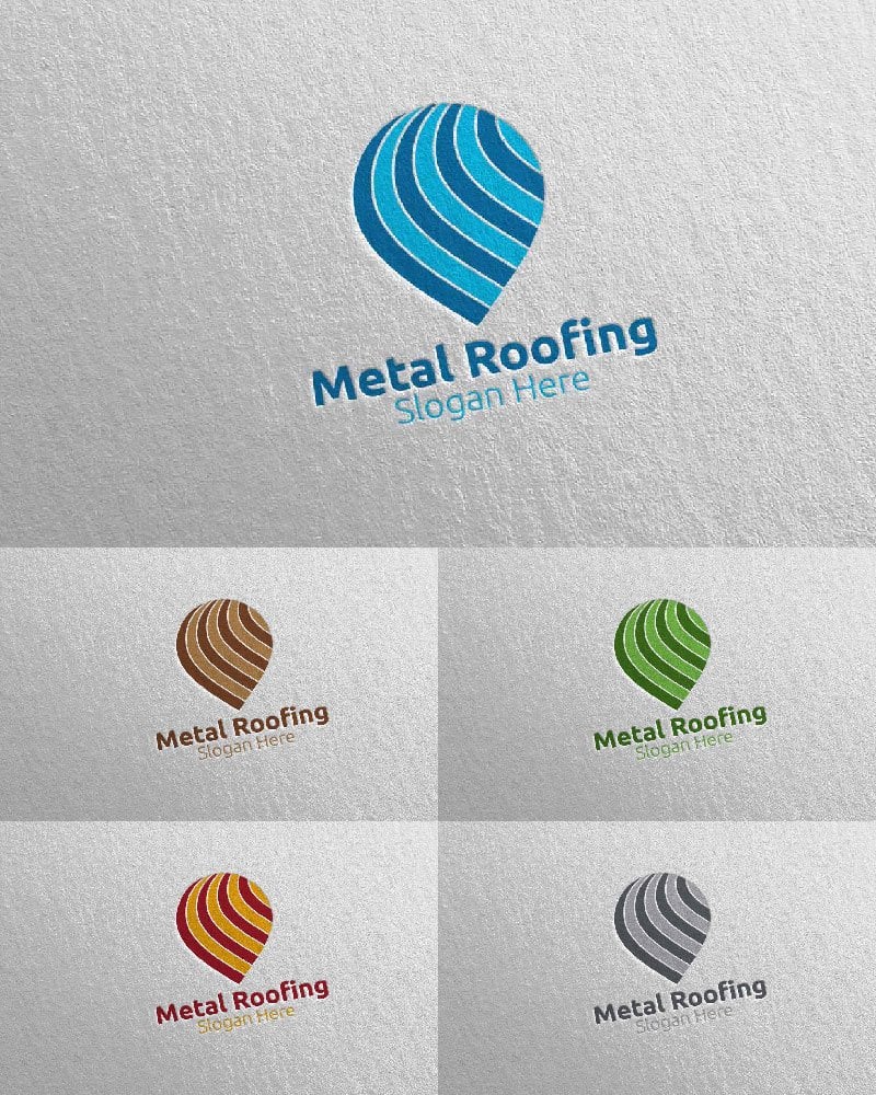 Template #115431 Roofing Logo Webdesign Template - Logo template Preview