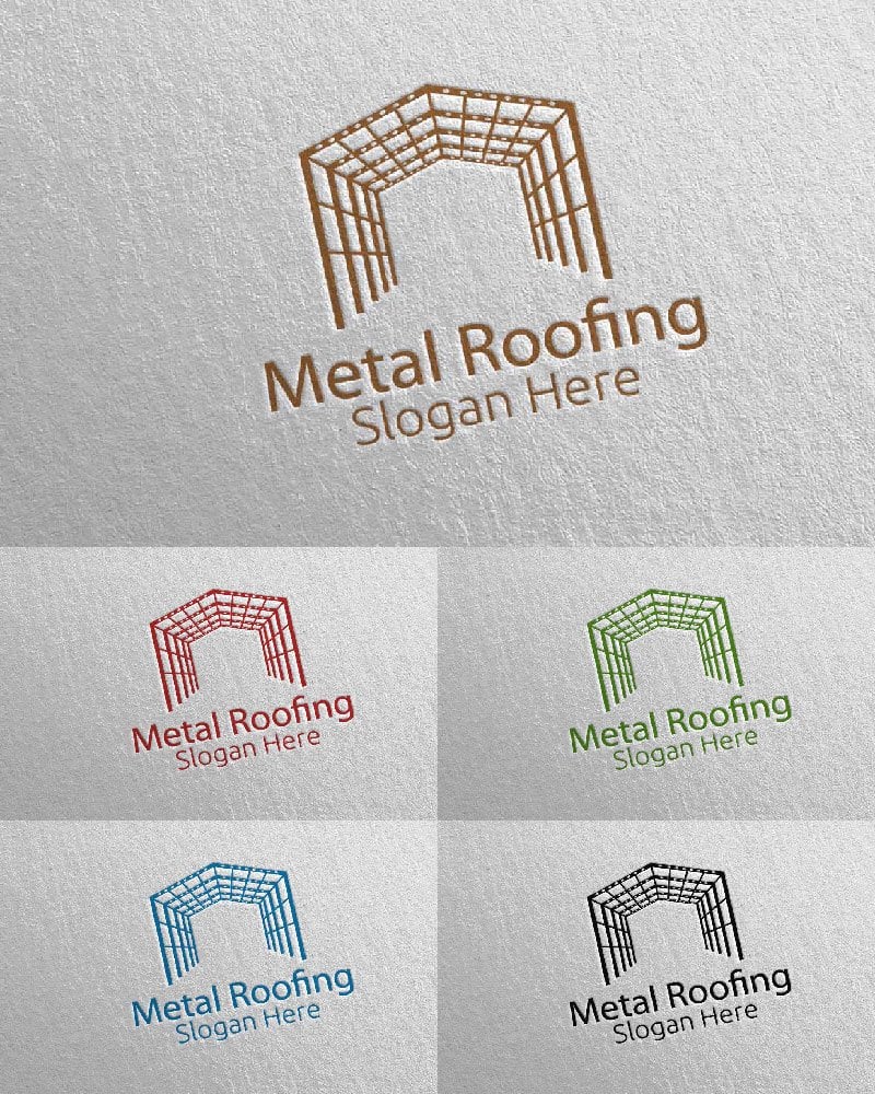 Template #115433 Roofing Logo Webdesign Template - Logo template Preview