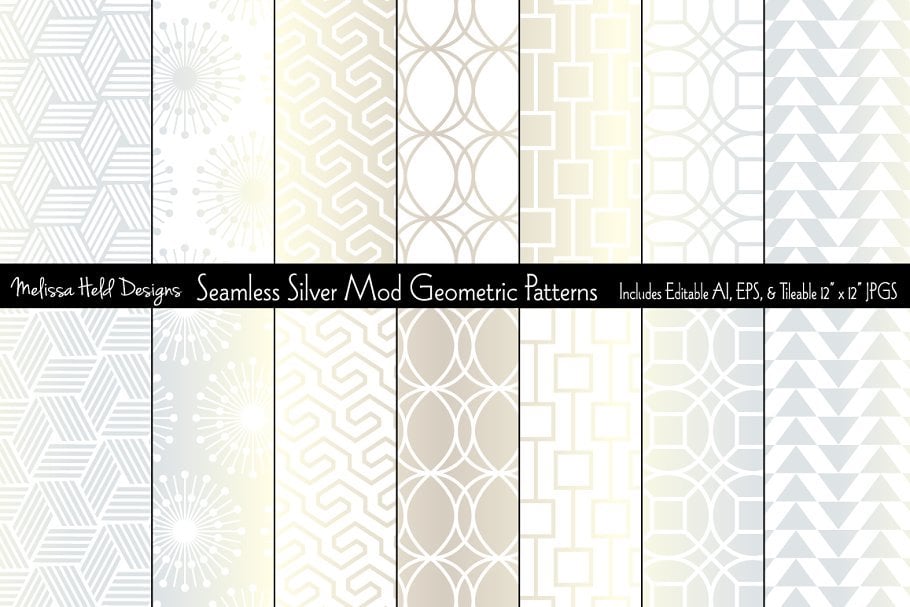 Kit Graphique #115512 Seamless Silver Divers Modles Web - Logo template Preview