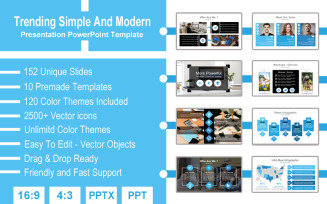 Trending Simple And Modern PowerPoint template