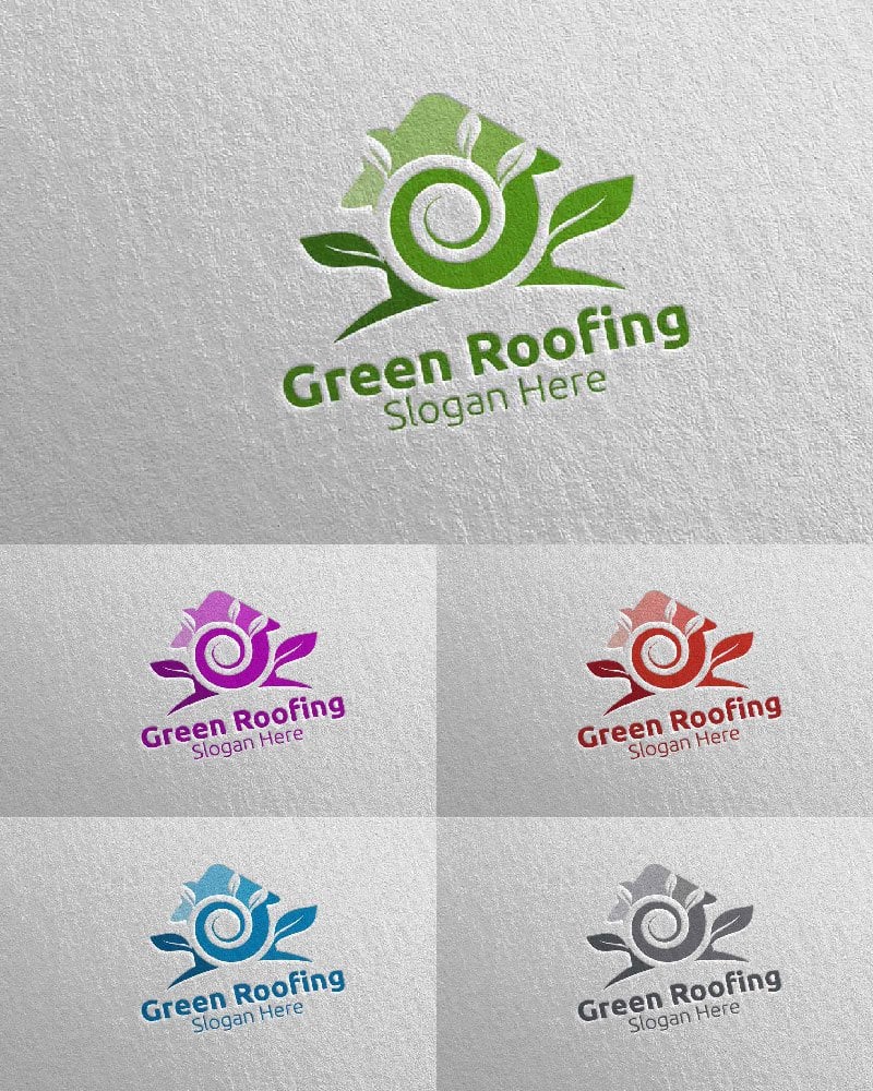 Template #115601 Roofing Logo Webdesign Template - Logo template Preview