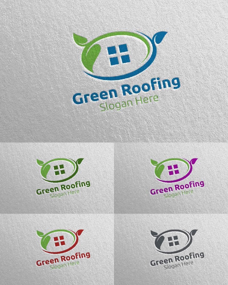 Template #115606 Roofing Logo Webdesign Template - Logo template Preview