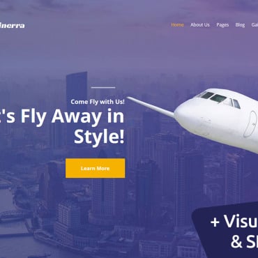 Private Airline Moto CMS 3 Templates 115719