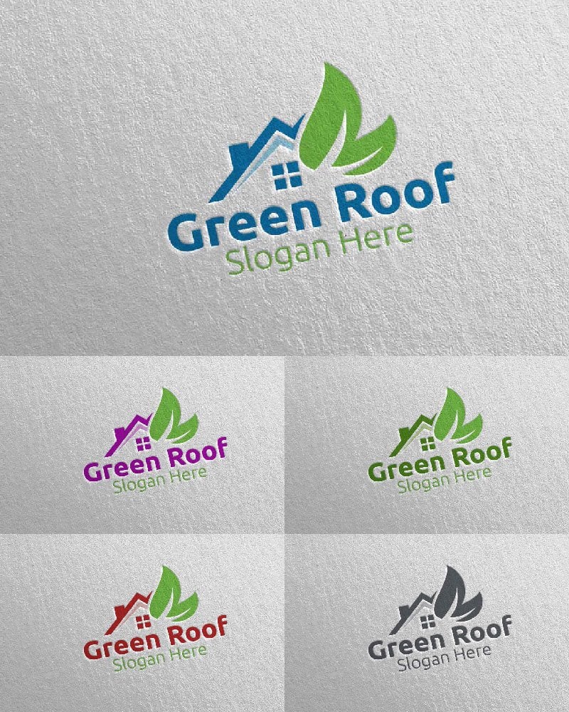 Template #115722 Roofing Logo Webdesign Template - Logo template Preview