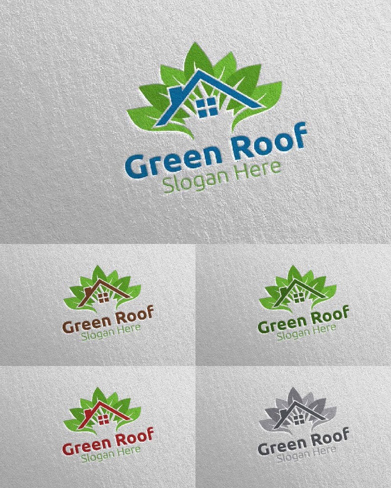 Template #115727 Roofing Logo Webdesign Template - Logo template Preview