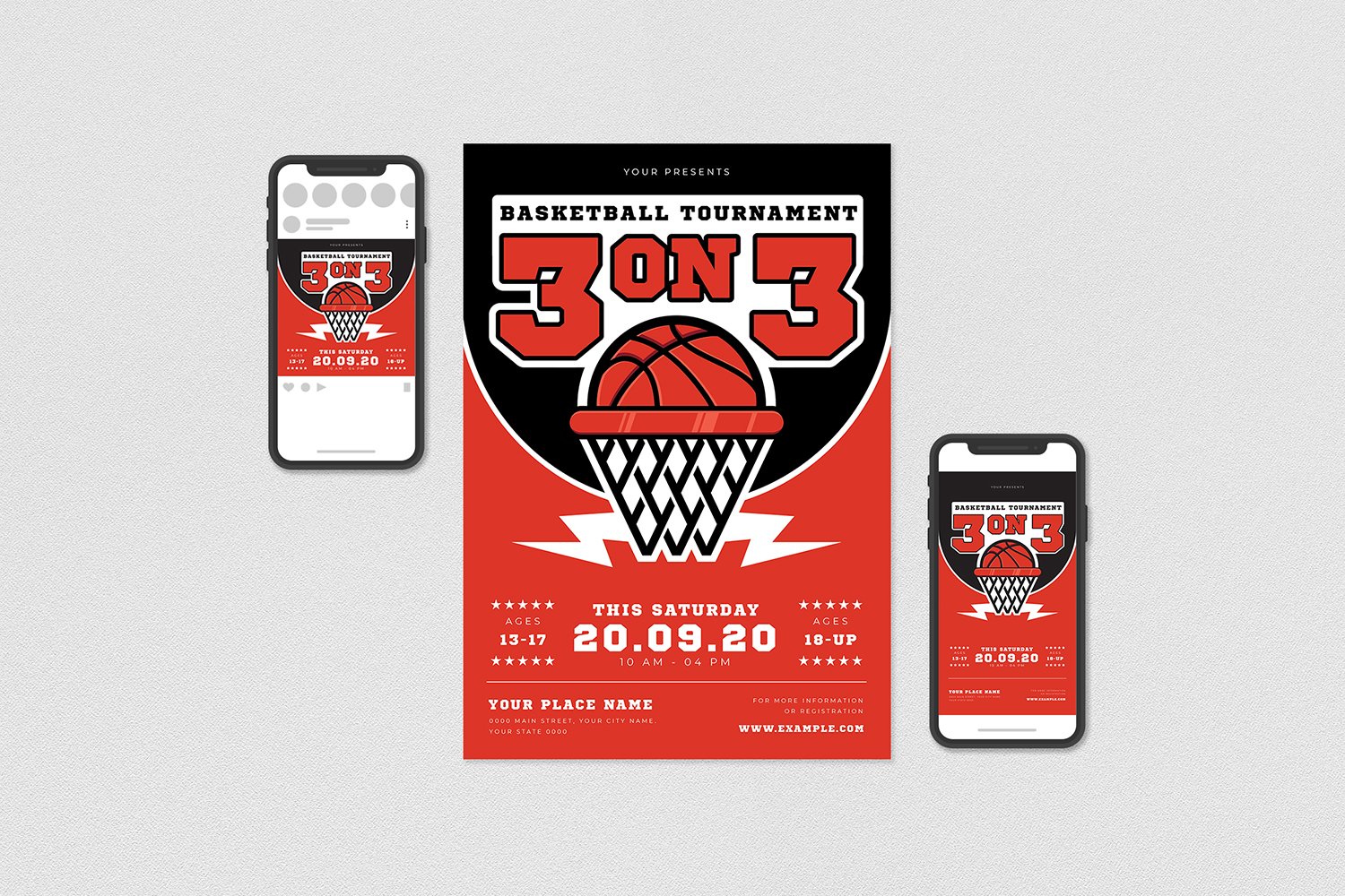 Template #115767 Ball Basketball Webdesign Template - Logo template Preview