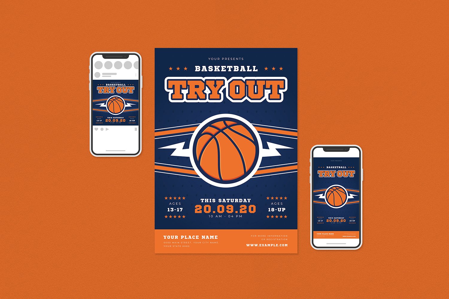 Template #115768 Basket Basketball Webdesign Template - Logo template Preview