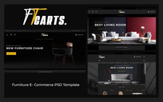 FT CARTS – Furniture Ecommerce PSD Template