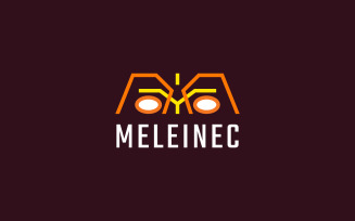 M Line Logo Template
