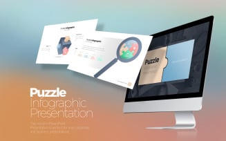 Puzzle Infographic PowerPoint template
