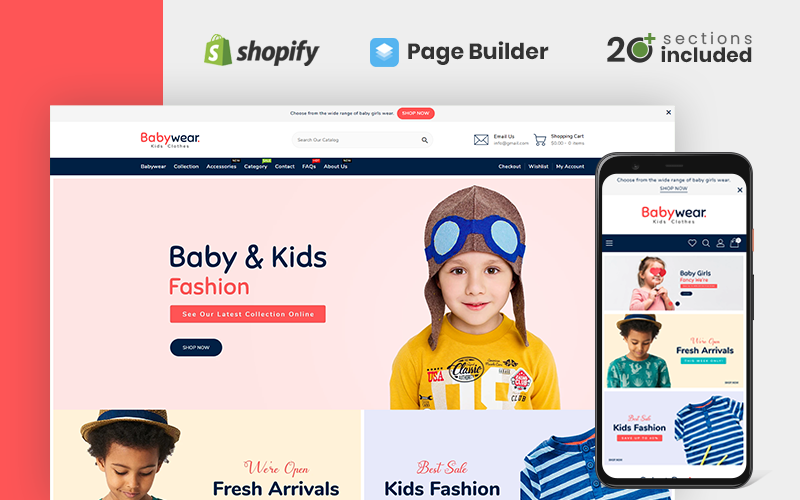 Baby Wear Clothing Store Shopify Theme